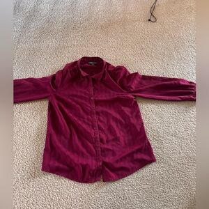 Modcloth 100% polyester button up shirt